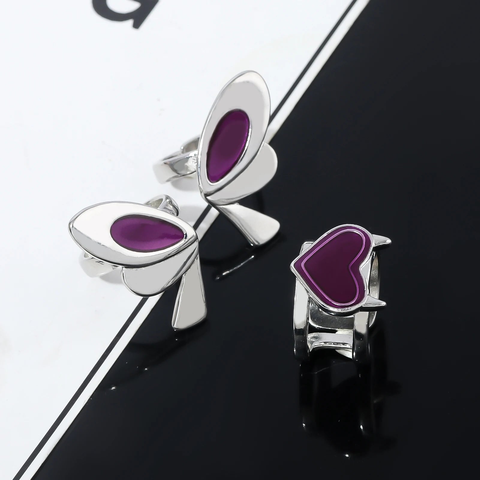 💜 Set de 3 Bagues Reyna – Valorant Edition 💜