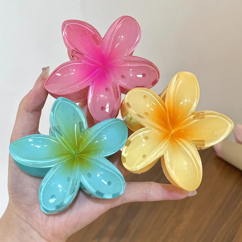 🌺 Pinces à Cheveux Fleurs Hawaïennes – Style ensoleillé et 100 % Kawaii 🌞