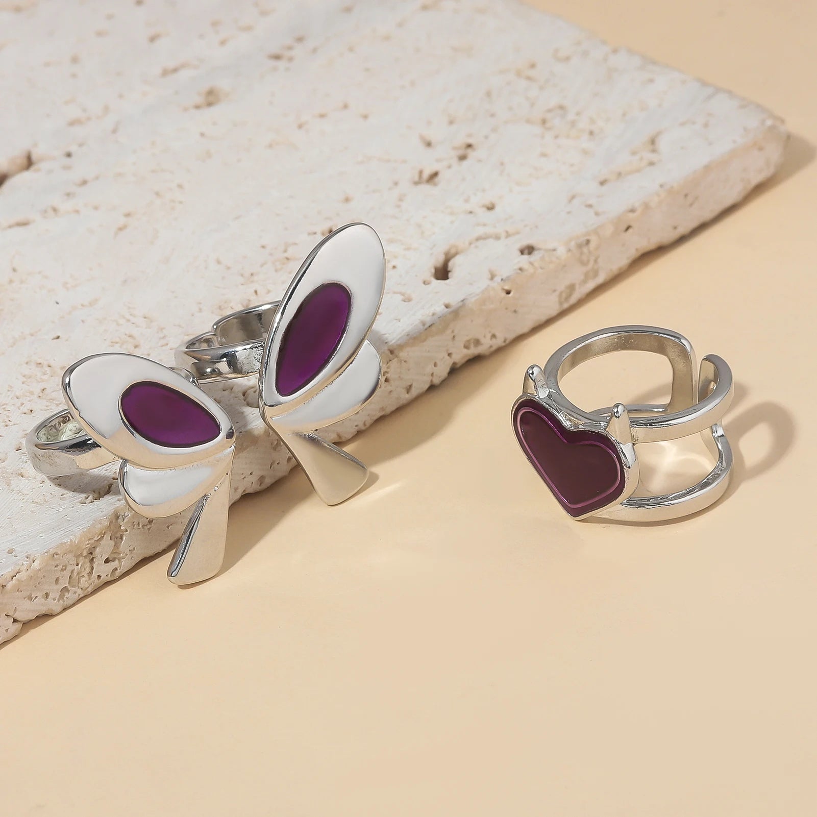 💜 Set de 3 Bagues Reyna – Valorant Edition 💜