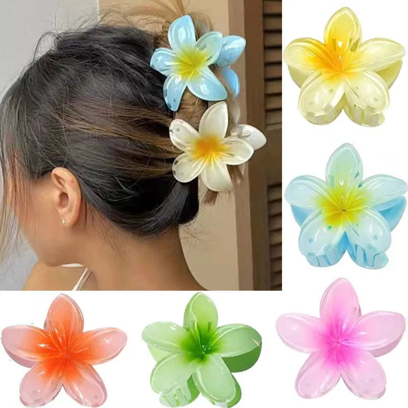 🌺 Pinces à Cheveux Fleurs Hawaïennes – Style ensoleillé et 100 % Kawaii 🌞