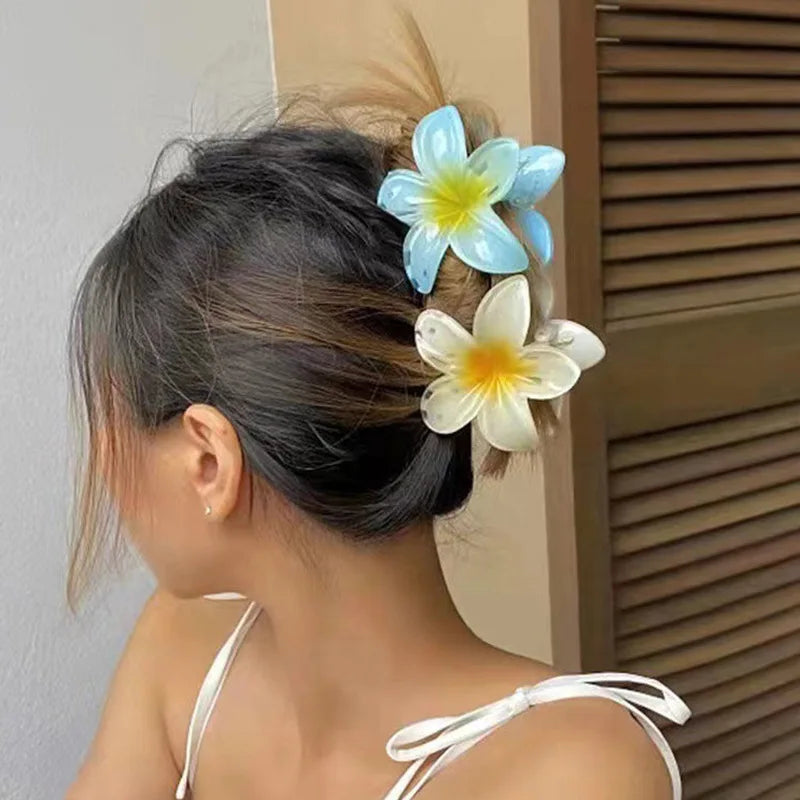🌺 Pinces à Cheveux Fleurs Hawaïennes – Style ensoleillé et 100 % Kawaii 🌞