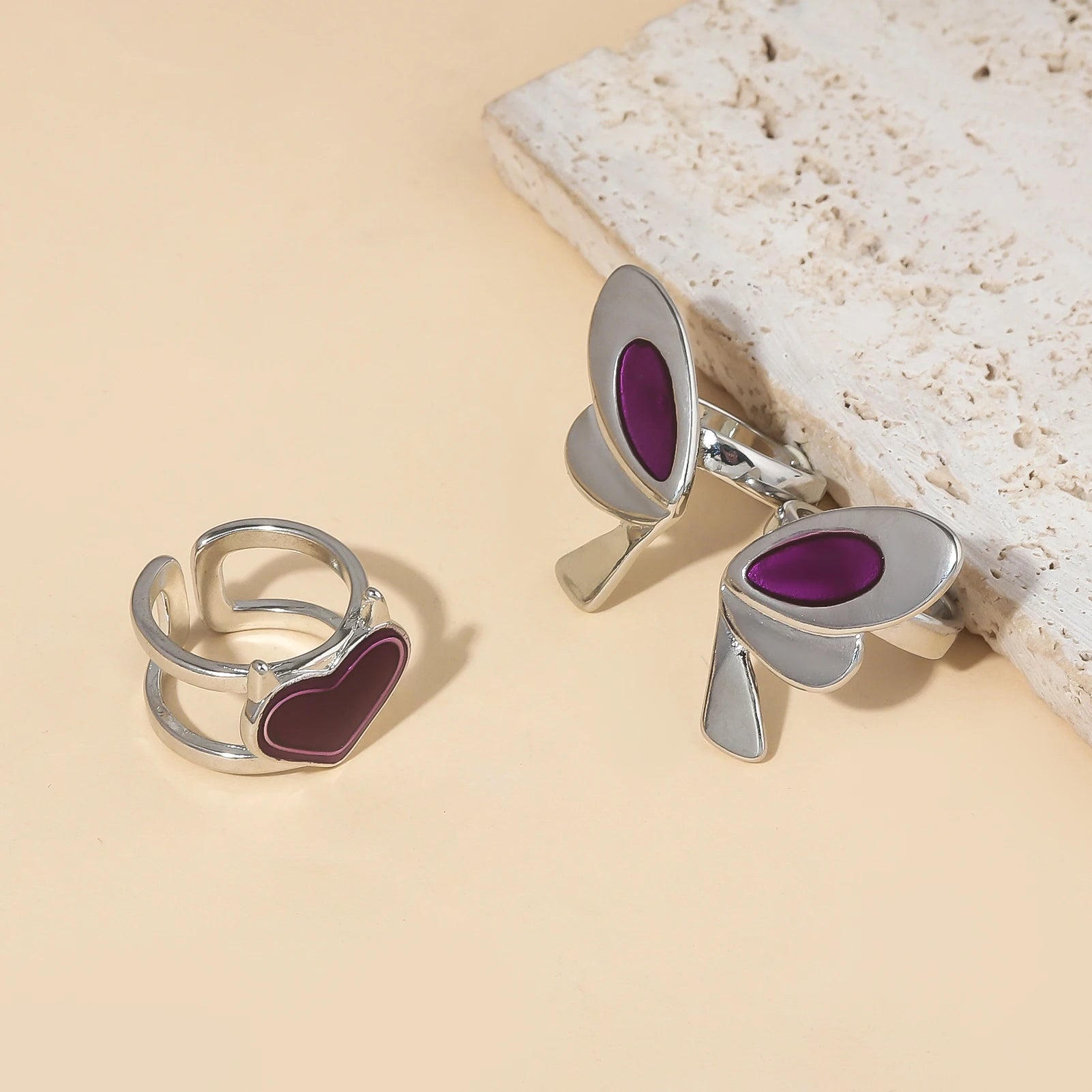 💜 Set de 3 Bagues Reyna – Valorant Edition 💜